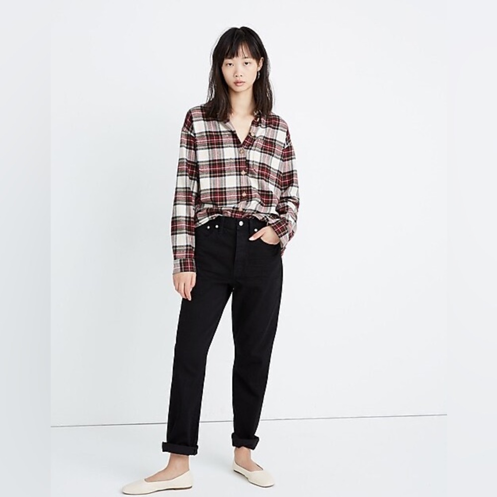 Madewell Flannel Shirt Jacket in Tartan Plaid
